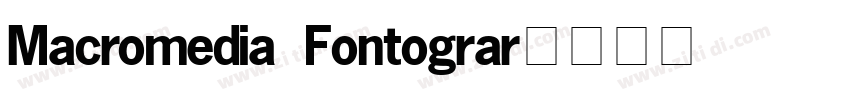 Macromedia Fontograr字体转换